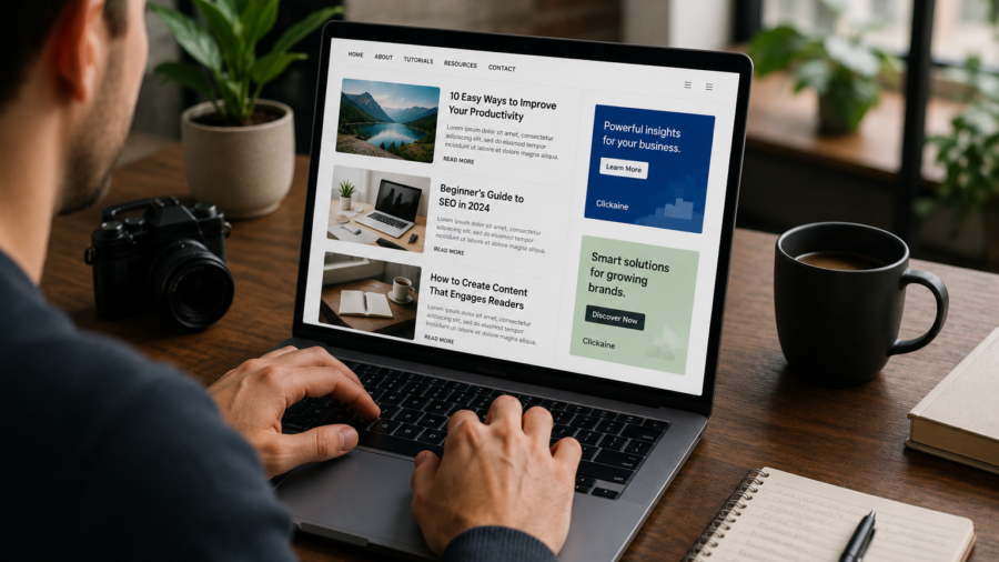 How to Make Money From Your Website With Clickaine Ads Without Annoying Readers