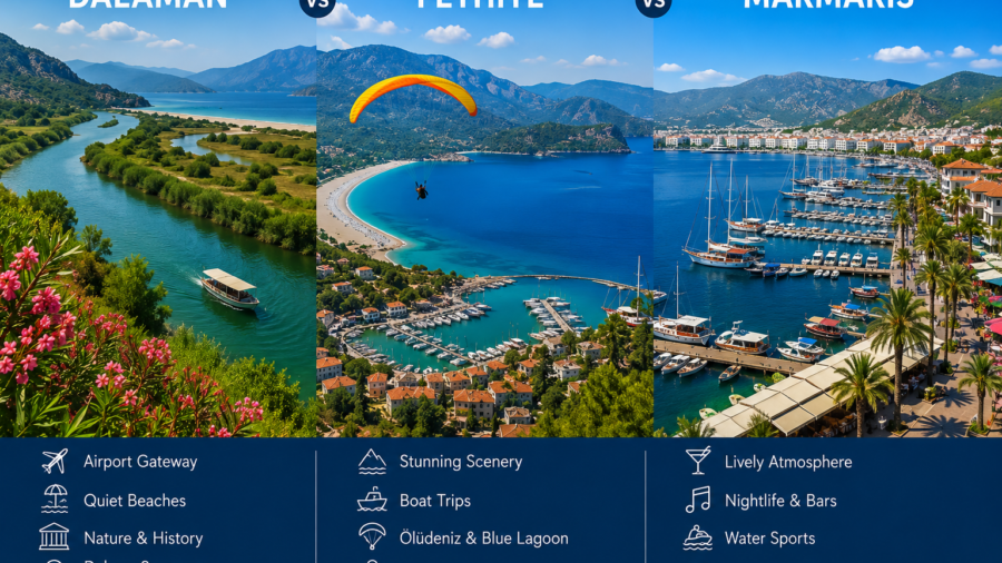 Dalaman, Fethiye or Marmaris: Which Turkish Coast Base Should You Choose?