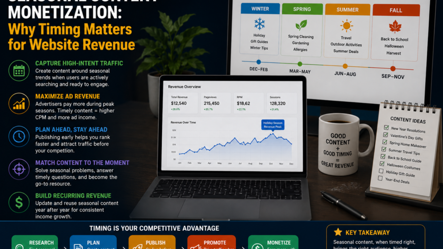 Seasonal Content Monetization: Why Timing Matters for Website Revenue