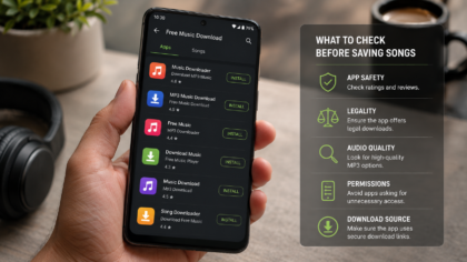 Free Music Download Apps on Android: What to Check Before Saving Songs