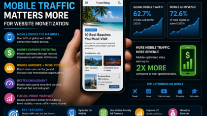 Why Mobile Traffic Matters More for Website Monetization