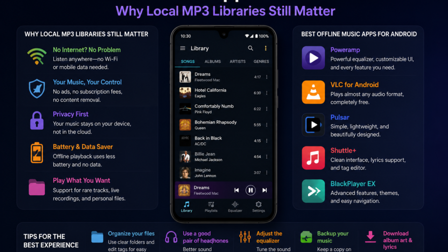 Offline Music Apps on Android: Why Local MP3 Libraries Still Matter